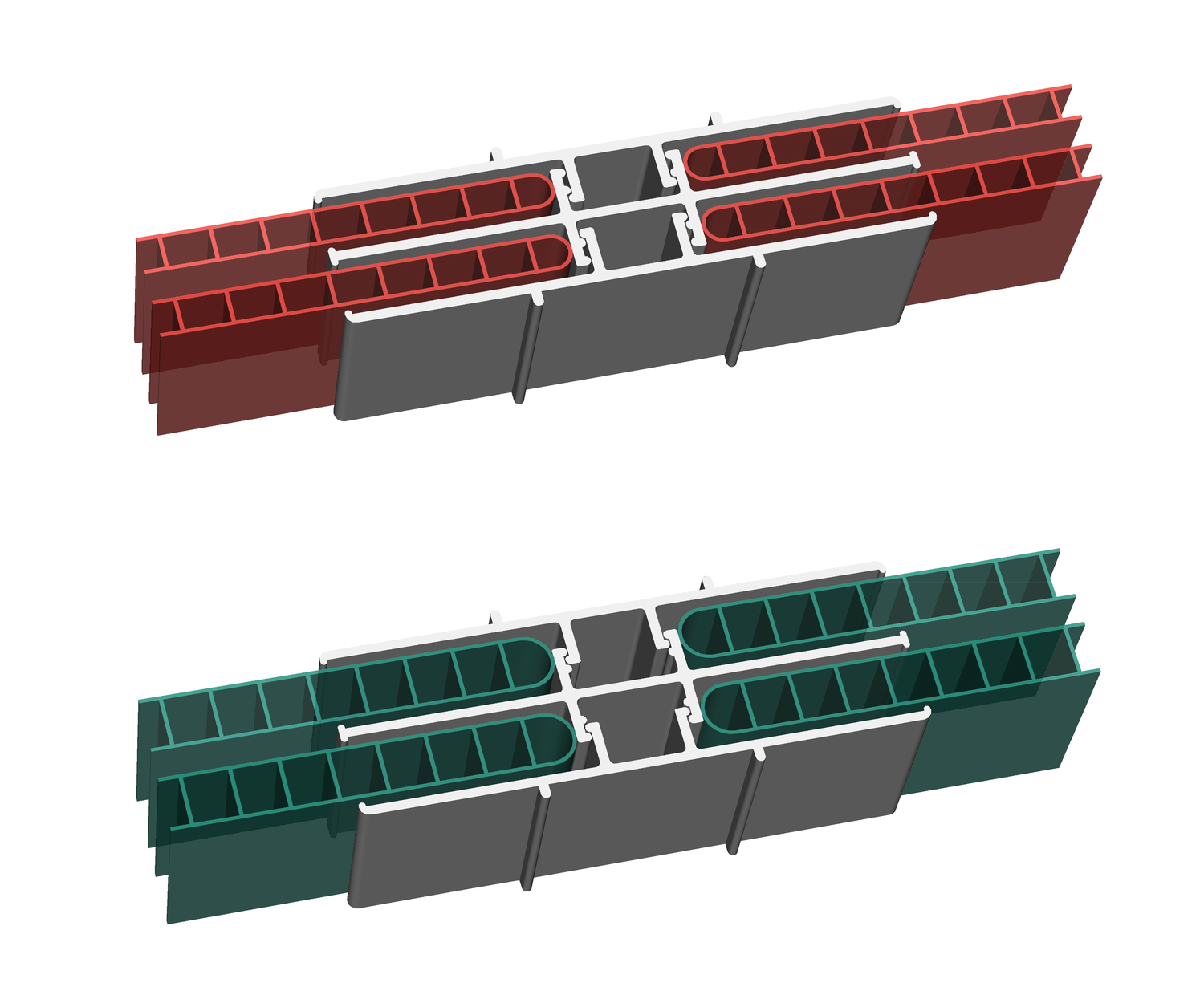 Комплекты для поликарбоната различной толщины